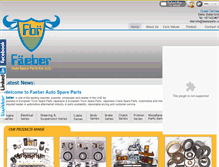 Tablet Screenshot of faeberparts.com